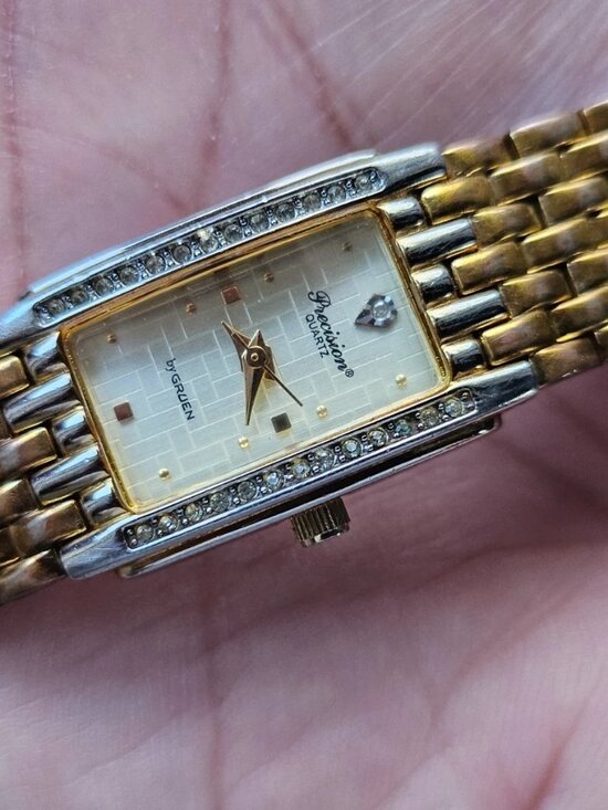 Vintage Precision by Gruen Wristwatch Gold Tone Quartz Analog Women Watch main image 12